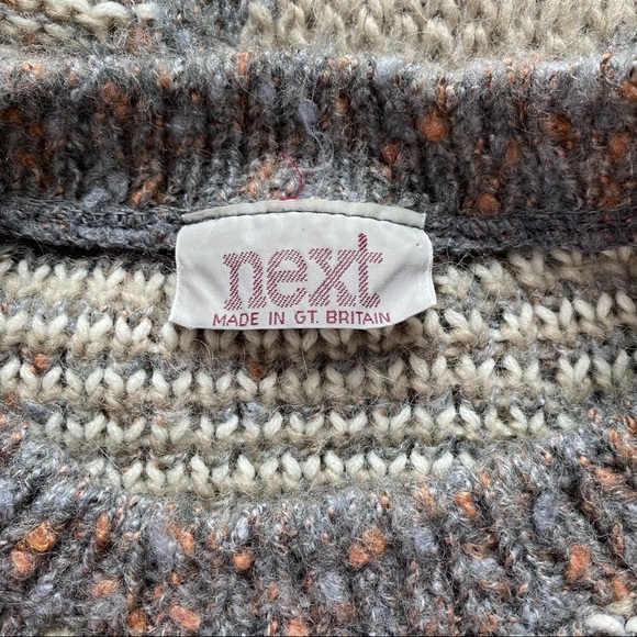 Next Vintage Brown Wool Sweater - Picture 7 of 10